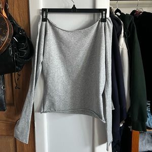 brandy melville grey bonnie top
